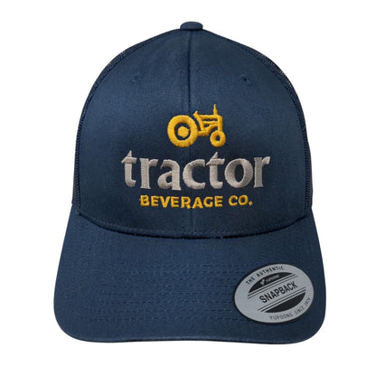 Tractor Beverage Co. Snapback Trucker Hat Blue One Size The Classics Yupoong