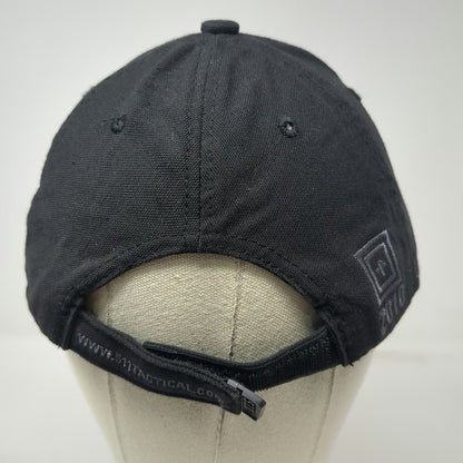 5.11 Tactical Baseball Cap Black One Size Strapback Gray Bill Accent Logo Hat