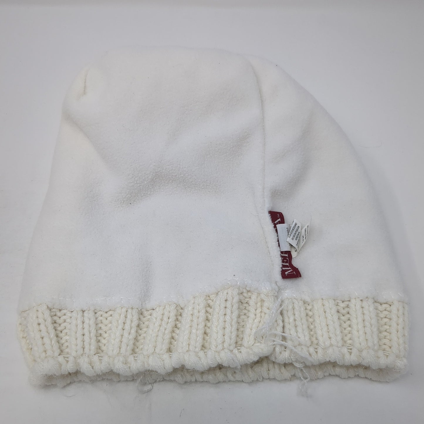 Merona Beanie Hat Beige One Size Stretch Hand-Knitted Lightweight Blank