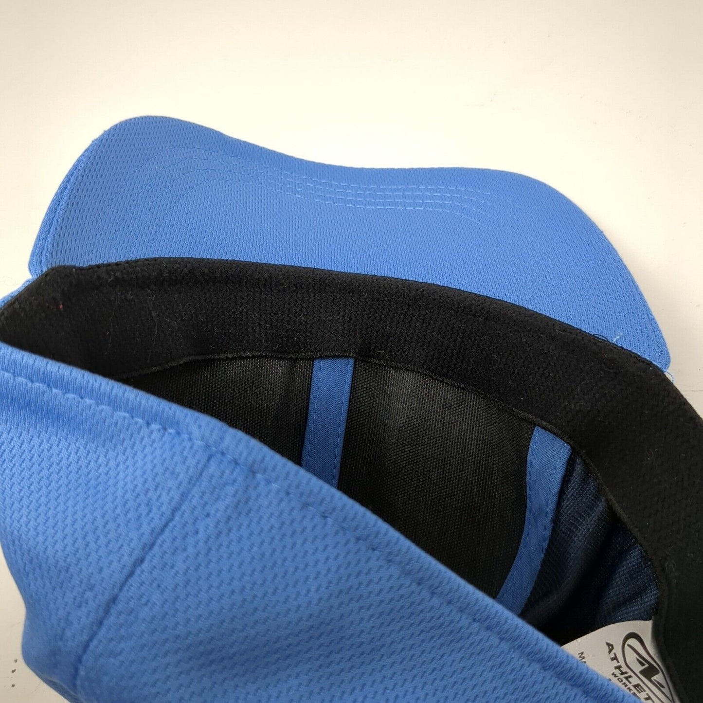 Athletic Works Fitted Hat Blue L-XL Solid Blank 6 Panel Vent Holes