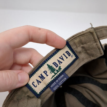 Rivers Edge Slideback Hat Tan One Size Adjustable Embroidered Camp David