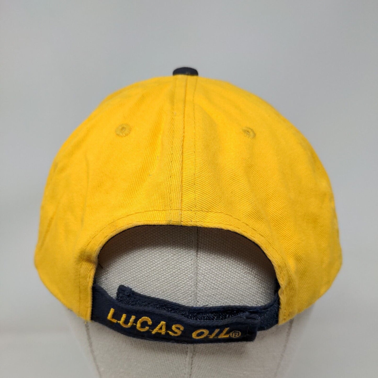 NBA Indiana Pacers Strapback Hat Blue Yellow Embroidered Logo Main Gate