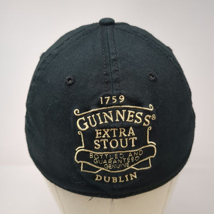 Guinness Baseball Cap Black One Size Extra Stout Distressed Brim Dublin Beer Hat