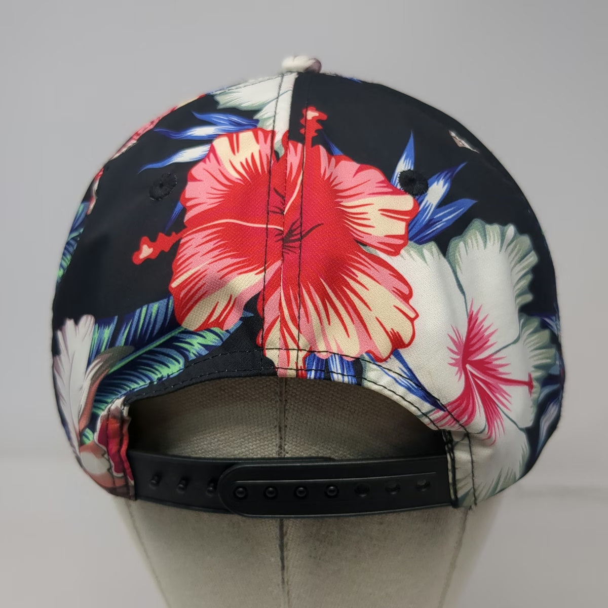 Truly Hard Seltzer 5 Panel Black Tropical Floral Snapback One Size Hat Logo