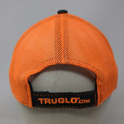 TRUGLO Baseball Cap Black Orange One Size Mesh Back Contrast Stitching Hat