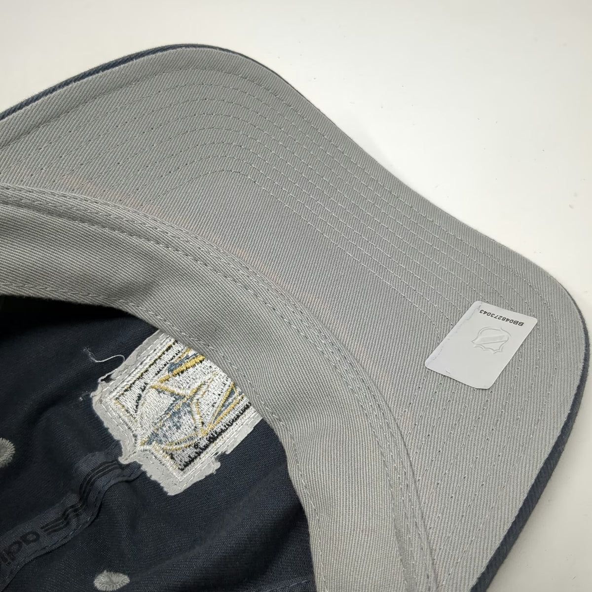 Adidas Vegas Golden Knights NHL Gray One Size Cap Slideback Logo Embroidered Hat