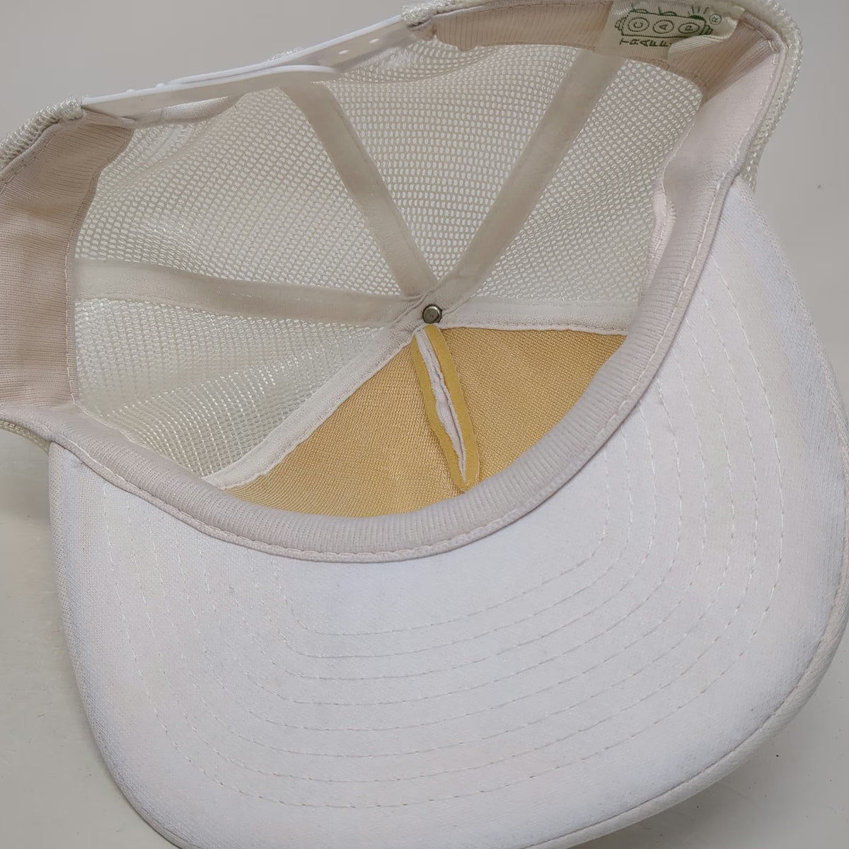 Traffic Cap Trucker Hat White One Size Air-Dreco Pneumatic Hydraulic Mesh Rope