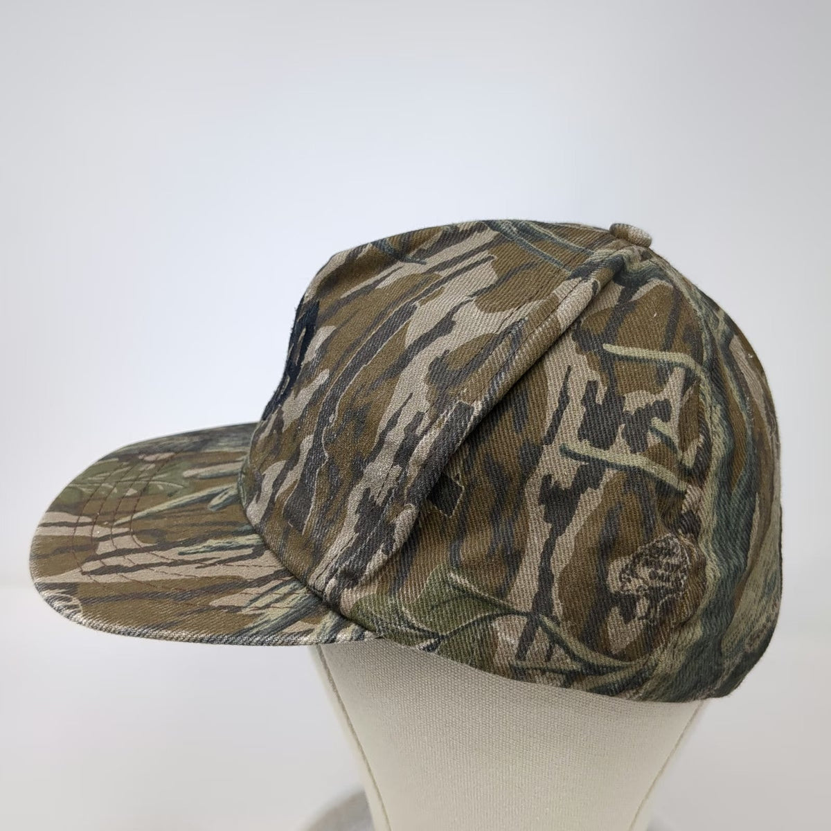 Mossy Oak 5 Panel Brown Green Hat One Size NRA Snapback Camo Made in USA Logo