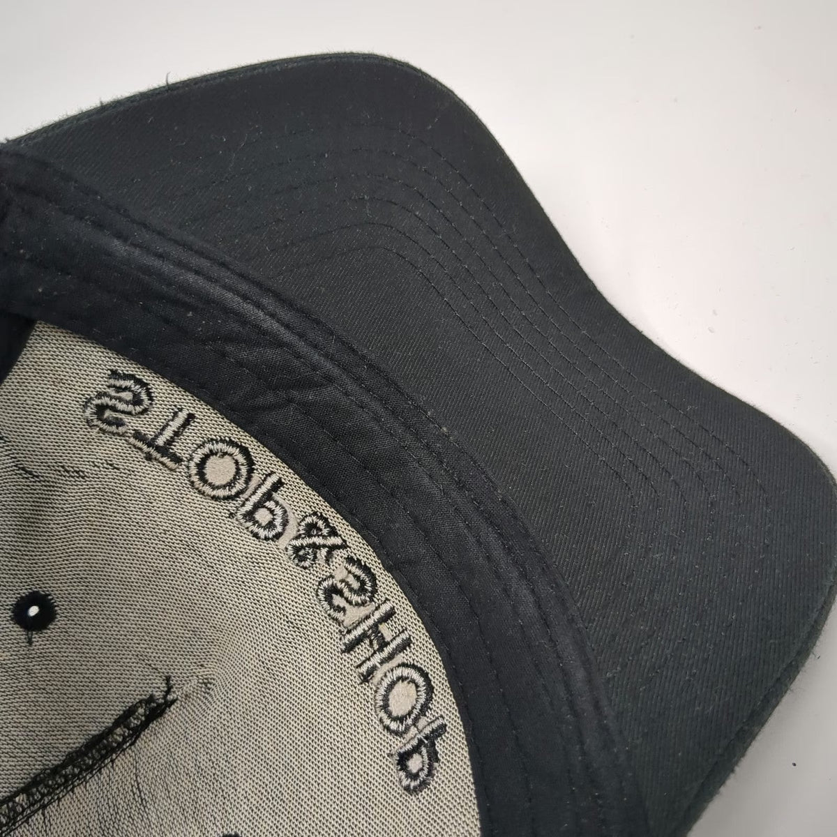 Image Solutions 5 Panel Black One Size Strapback Tonal Stop & Shop Grocery Hat