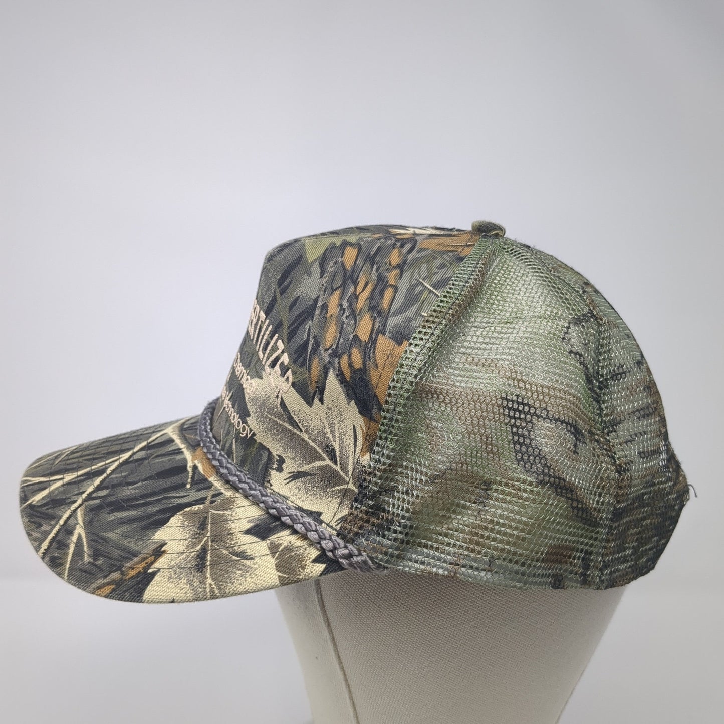 Legrand Fertilizer Snapback Rope Trucker Hat Multi One Size Camo Mesh Back