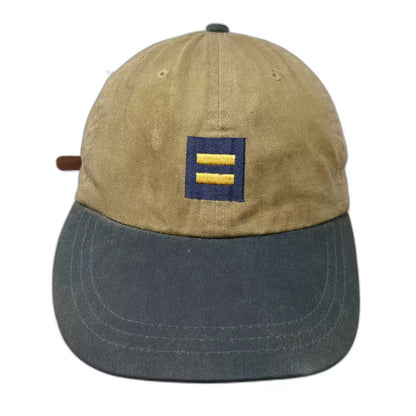 Adams Human Rights Campaign HRC Logo Cap Brown Blue One Size Slideback Hat