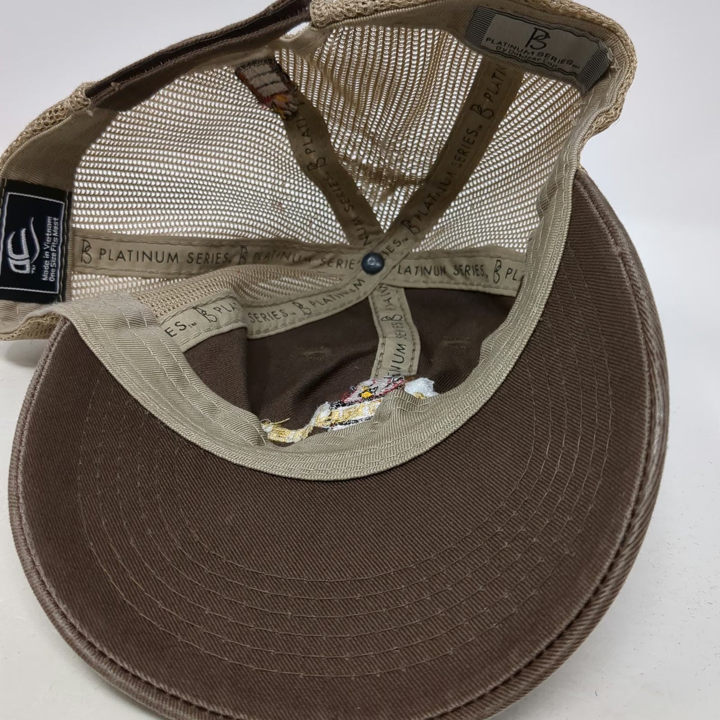 Outdoor Cap Bumdrums Baseball Cap Brown One Size Mesh Back Strapback Hat Flame
