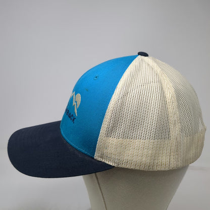 Richardson Trucker Hat Blue L Mesh Snapback The Switchback Mountain Sun Logo
