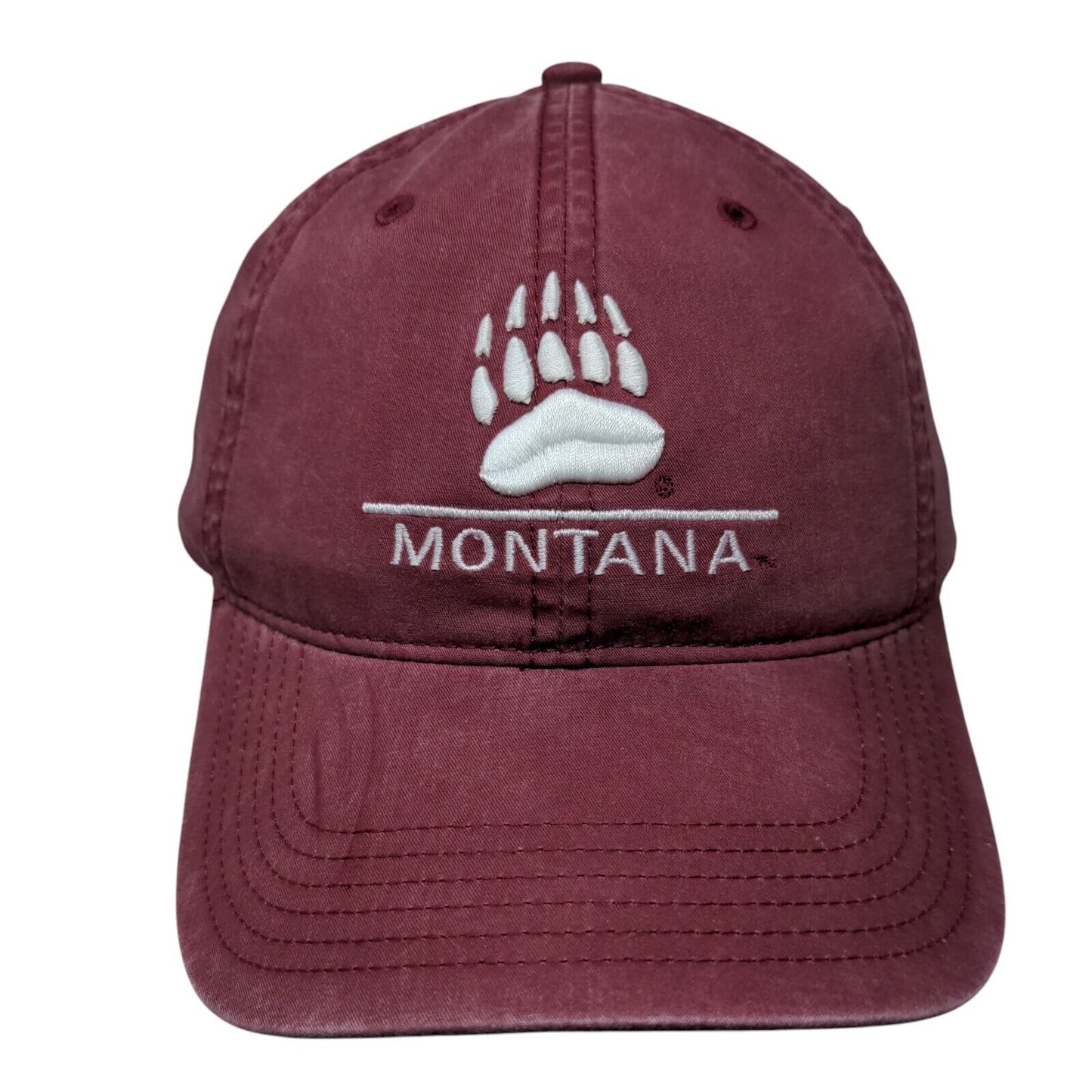 Montana Slideback Hat Red One Size Adjustable Embroidered Legacy