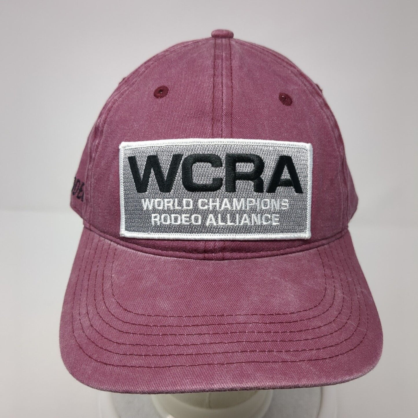 WCRA World Champions Rodeo Alliance Slideback Hat Red One Size 6 Panel