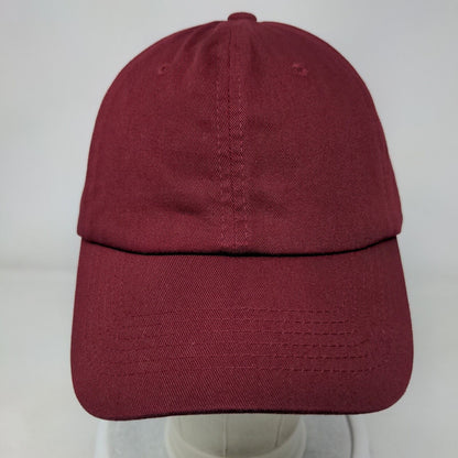 Ethos Slideback Hat Red OSFA Adjustable Solid Vent Holes Blank