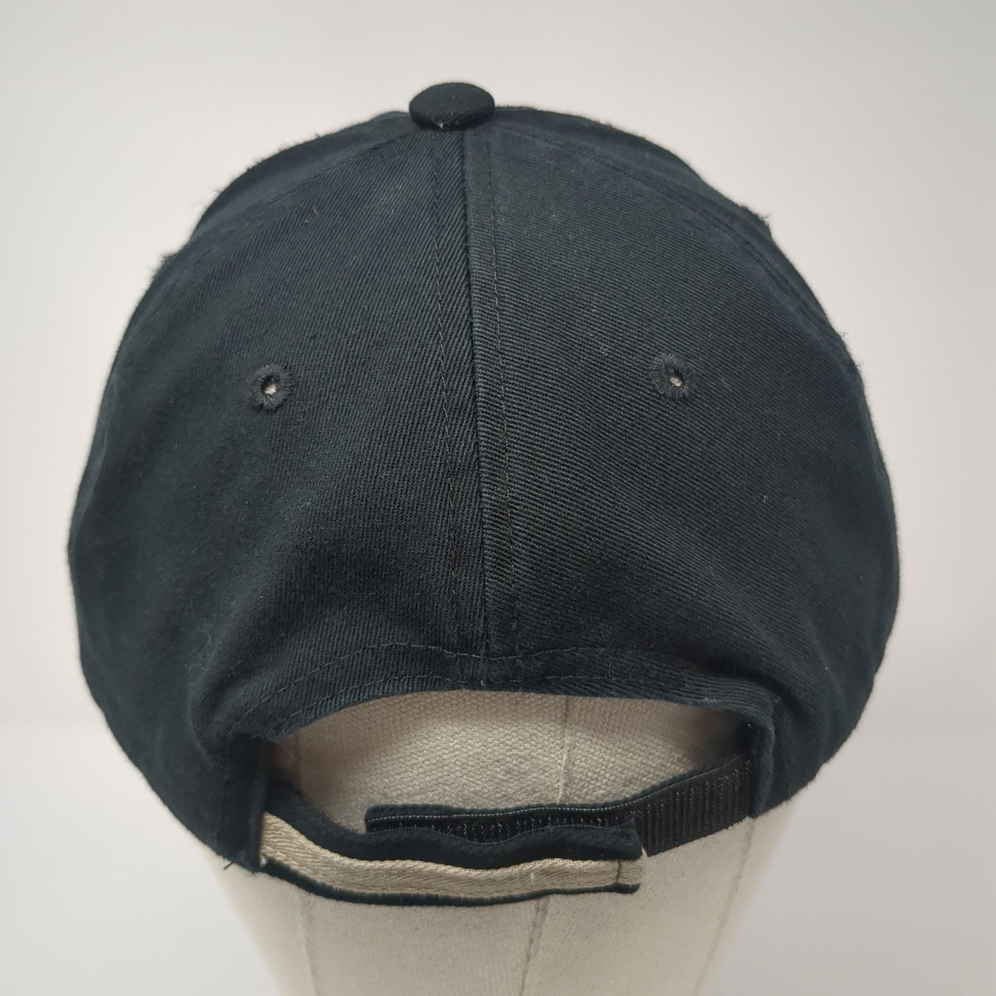 PSS 275 Strapback Baseball Cap Black OS Adjustable Embroidered Port Authority