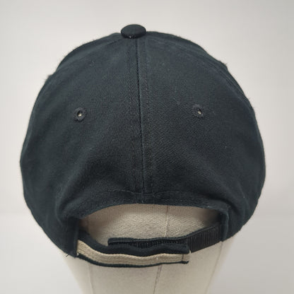 PSS 275 Strapback Baseball Cap Black OS Adjustable Embroidered Port Authority