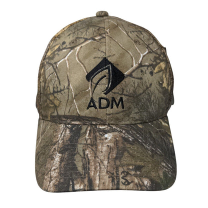 ADM Strapback Hat Camouflage OSFM Adjustable Realtree 6 Panel Outdoor Cap
