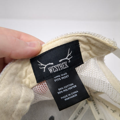 Westrek Patch Snapback Mesh Back Trucker Hat Black One Size Adjustable