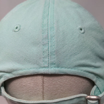 New York Slideback Hat Greenish-Blue OSFM Adjustable Embroidered Home Free