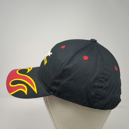National Sportswear Baseball Cap Black Red Yellow One Size Racing Flame Hat