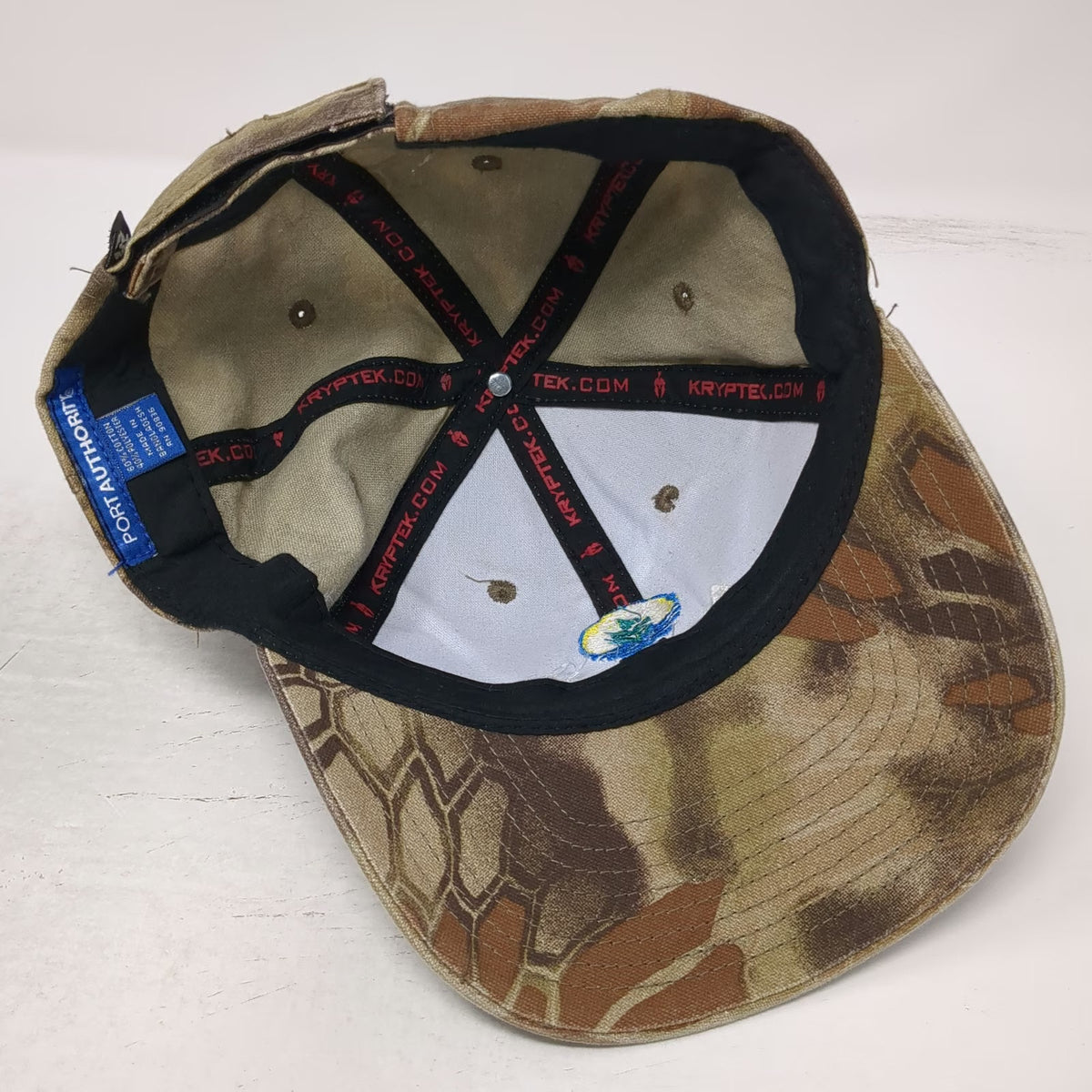 Port Authority Baseball Cap Brown One Size Interwest Valley Camo Hat Strapback