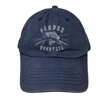 Gander Mountain Strapback Hat Blue Size OSFM Graphic Fish Logo