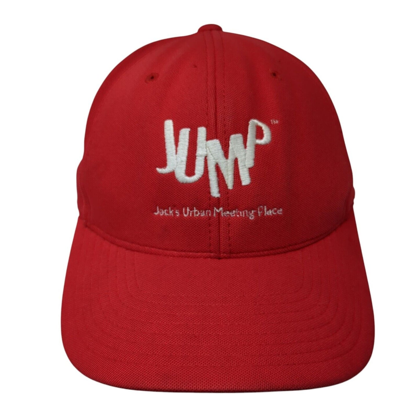 JUMP Jack's Urban Meeting Place Strapback Hat Red One Size Flexfit 110