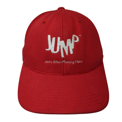 JUMP Jack's Urban Meeting Place Strapback Hat Red One Size Flexfit 110