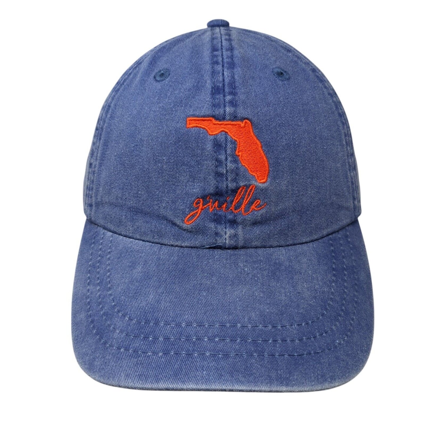 Gville Florida Slideback Baseball Cap Blue OS Adjustable Embroidered Adams