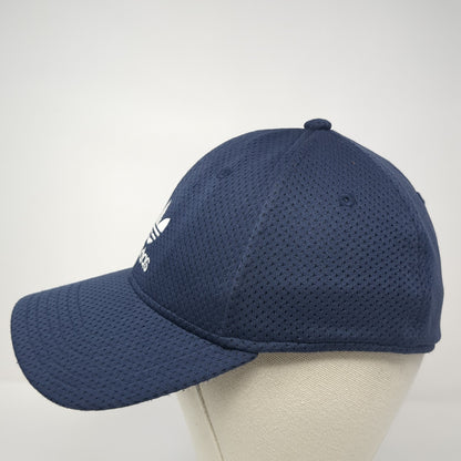 Adidas Trefoil Fitted Hat Medium Embroidered Logo A-Flex Stretch Solid