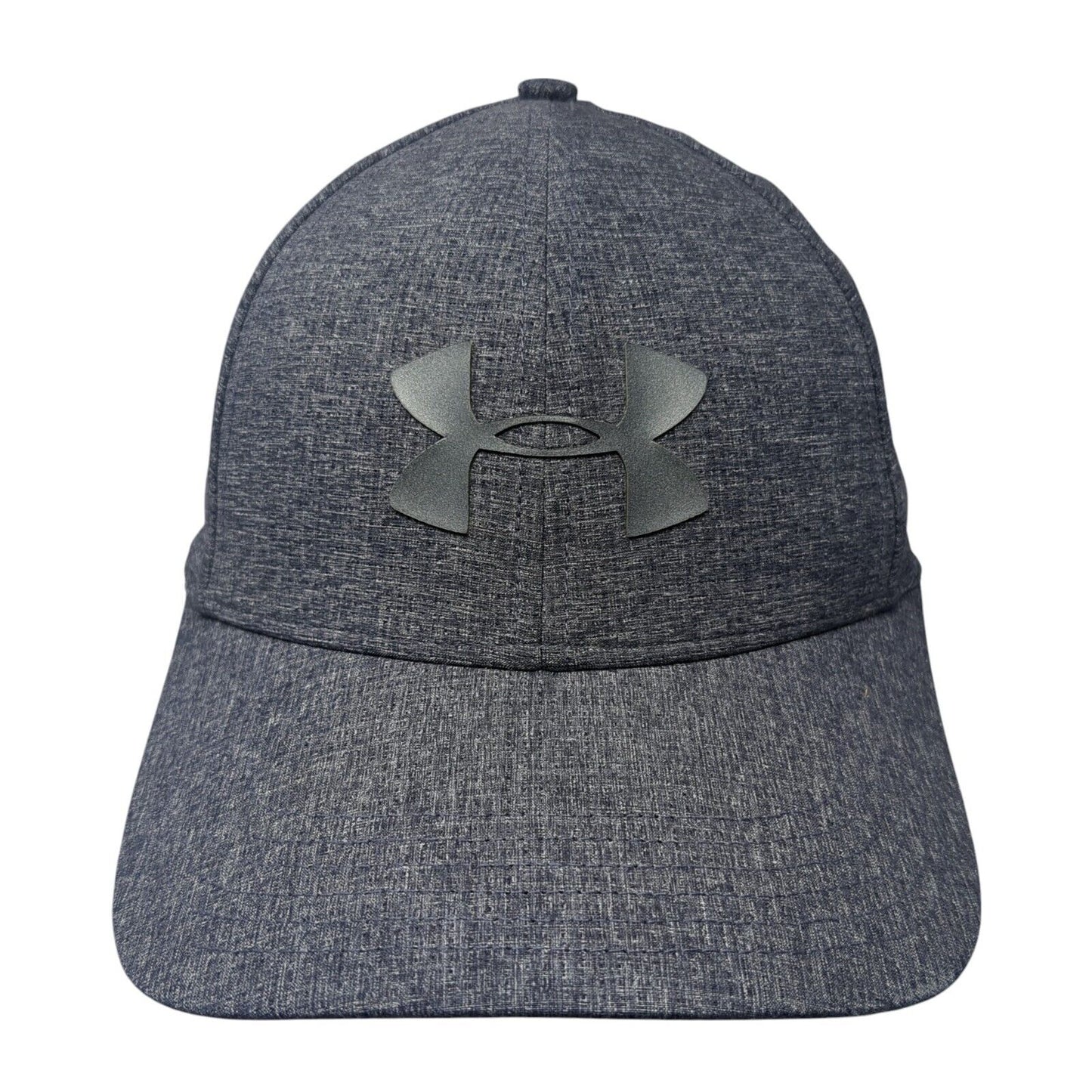 Under Armour CoolSwitch Fitted Hat Blue M/L Logo 6 Panel Outdoor