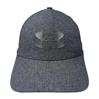 Under Armour CoolSwitch Fitted Hat Blue M/L Logo 6 Panel Outdoor