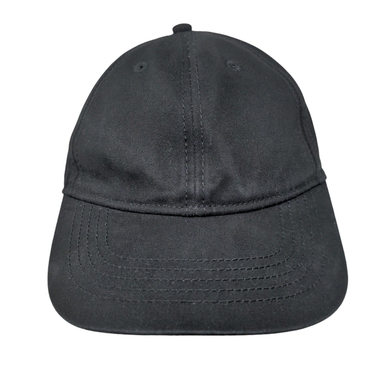 Unbranded Slideback Hat Black OSFM Adjustable Blank Vent Holes Solid