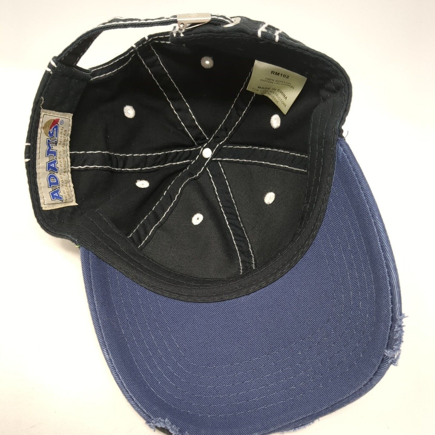 Adams Slideback Hat Multicolor One Size Adjustable 6 Panel Distressed Blank