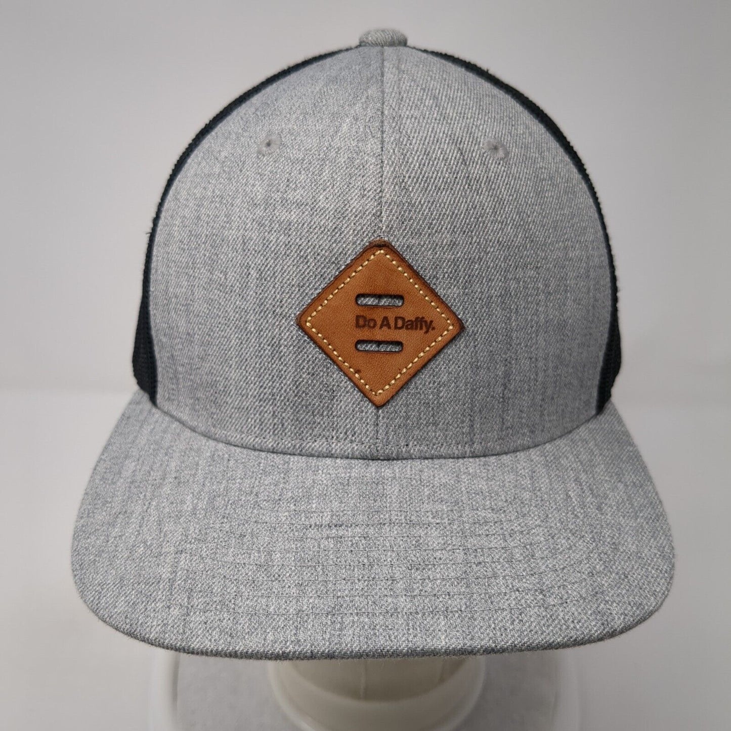 Do A Daffy Snapback Trucker Hat Gray OS Adjustable Mesh Back Captuer Headwear
