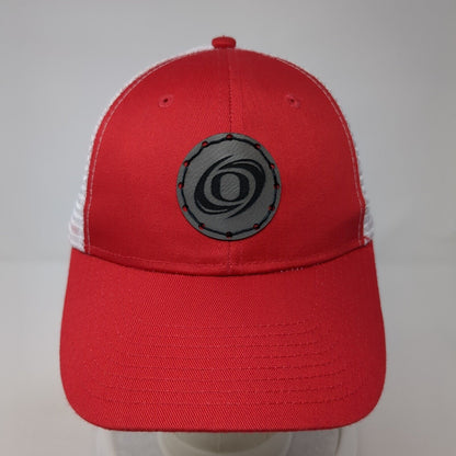 Unbranded Snapback Trucker Hat Red One Size Adjustable 6 Panel Mesh Back