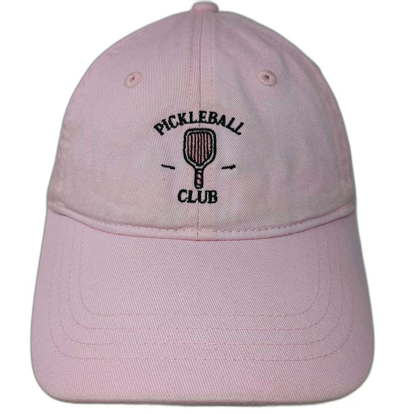 Frasier Sterling Baseball Cap Pink One Size Pickleball Club Slideback Cotton Hat