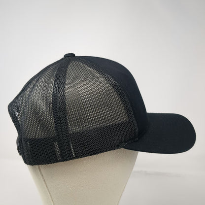 Pacific Headwear Trucker Hat Black One Size FPID Logo Mesh Snapback Structured