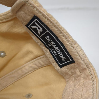 Richardson Baseball Cap Beige One Size ALLIN Embroidered Logo Slideback Hat