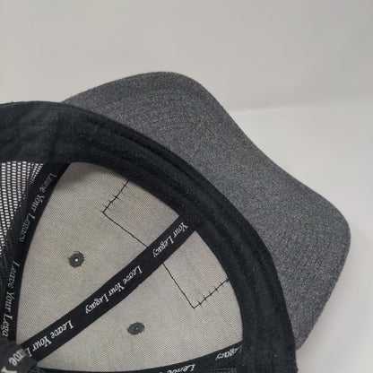 Dad Vibes Snapback Trucker Hat Gray One Size Adjustable Mesh Back 6 Panel