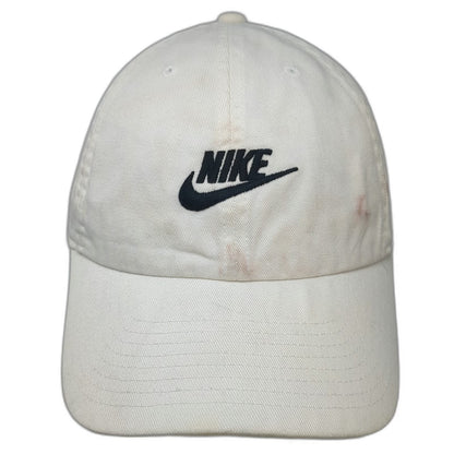 Nike Baseball Cap White One Size Heritage86 Slideback Adjustable Swoosh Hat