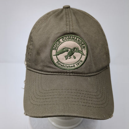 Duck Commander Strapback Hat Brown OSFA Embroidered Arise Kill Eat