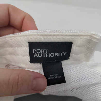 Peppershock Media Snapback Trucker Hat Gray OS Mesh Back Port Authority Cotton