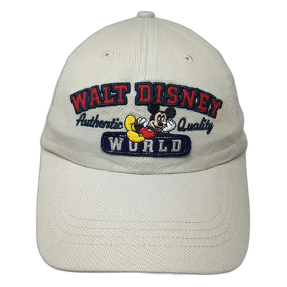 Disney Parks Baseball Cap Beige One Size Mickey Mouse Since 1971 Slideback Hat