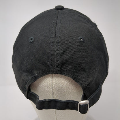 New Era Slideback Hat Black One Size Adjustable Embroidered 9Twenty 6 Panel