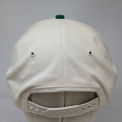 K-Products 5 Panel Hat White Green OSFM Asgrow Seed Snapback Made in USA Farm