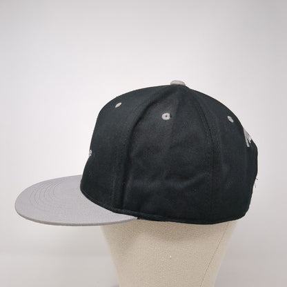 Shaka Sign Premium Snapback Hat Black One Size Adjustable Embroidered Cotton