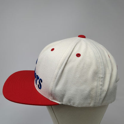 Mitchell & Ness Philadelphia 76ers NBA Snapback Hat White Red Blue One Size